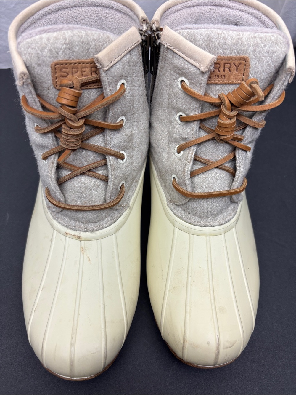 Sperry Beige Duck Boots, SZ 8.5 women’s - Picture 5 of 9